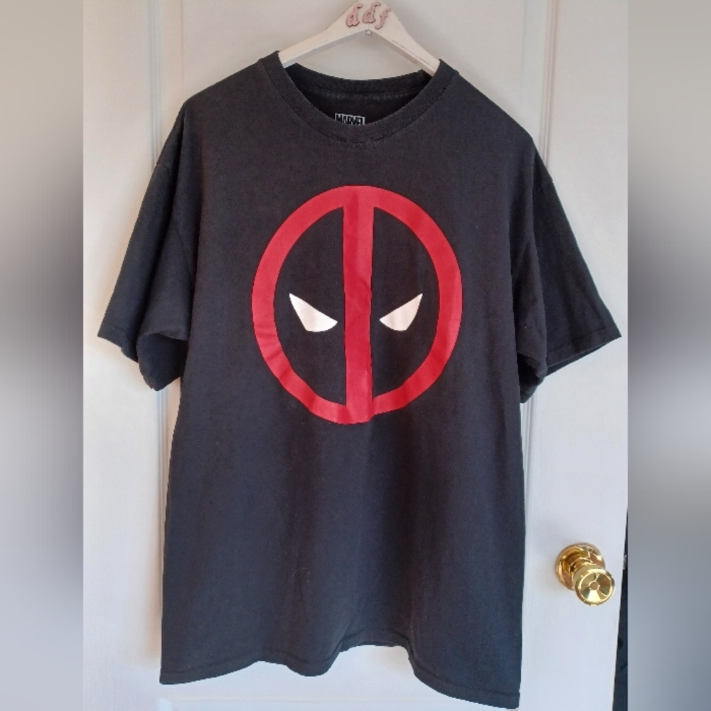 Marvel Comics Deadpool Big Face Mask Icon T-Shirt XL C-LIFE GROUP, LTD.